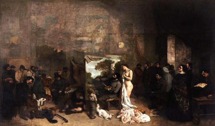 Gustave Courbet The Painter's Studio A Real Allegory (mk09)